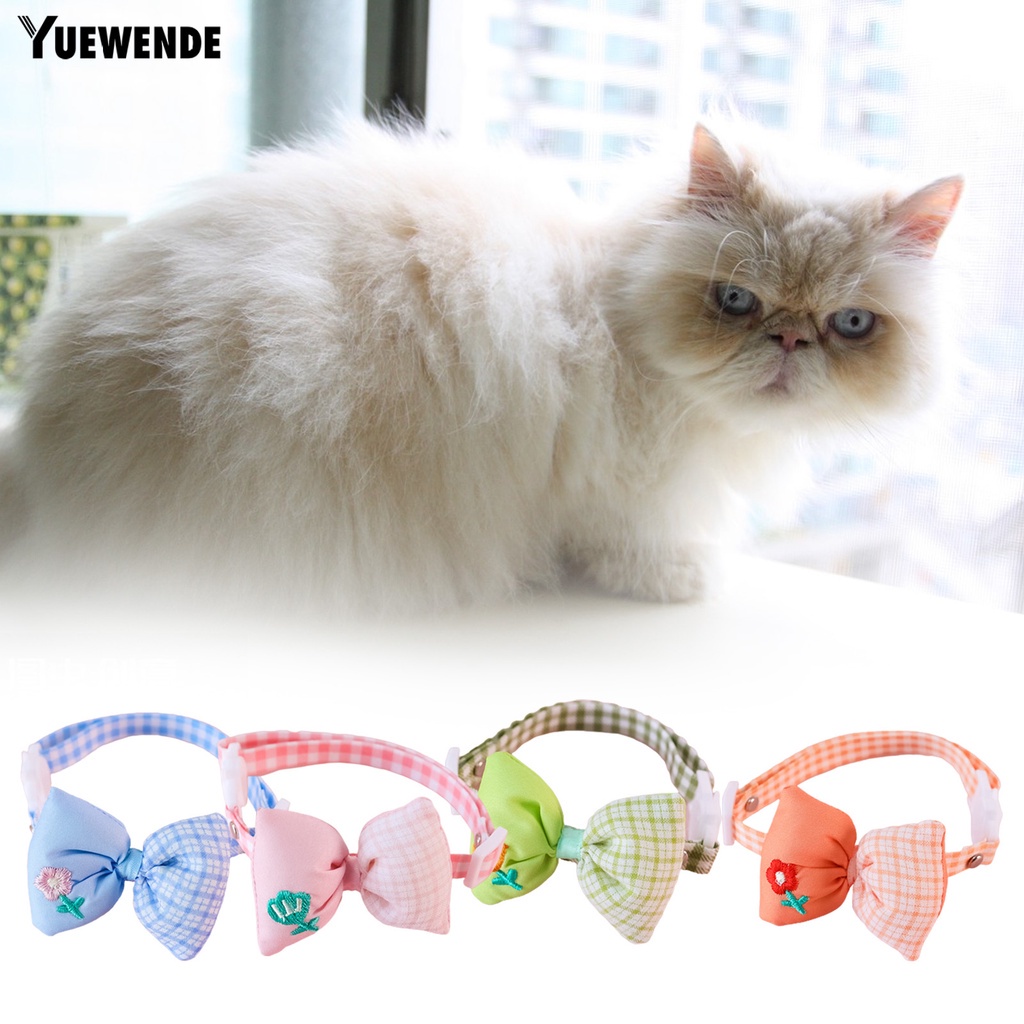 Vòng Cổ Thêu Hoa YR.T Có Thể Điều Chỉnh Cho Thú Cưng