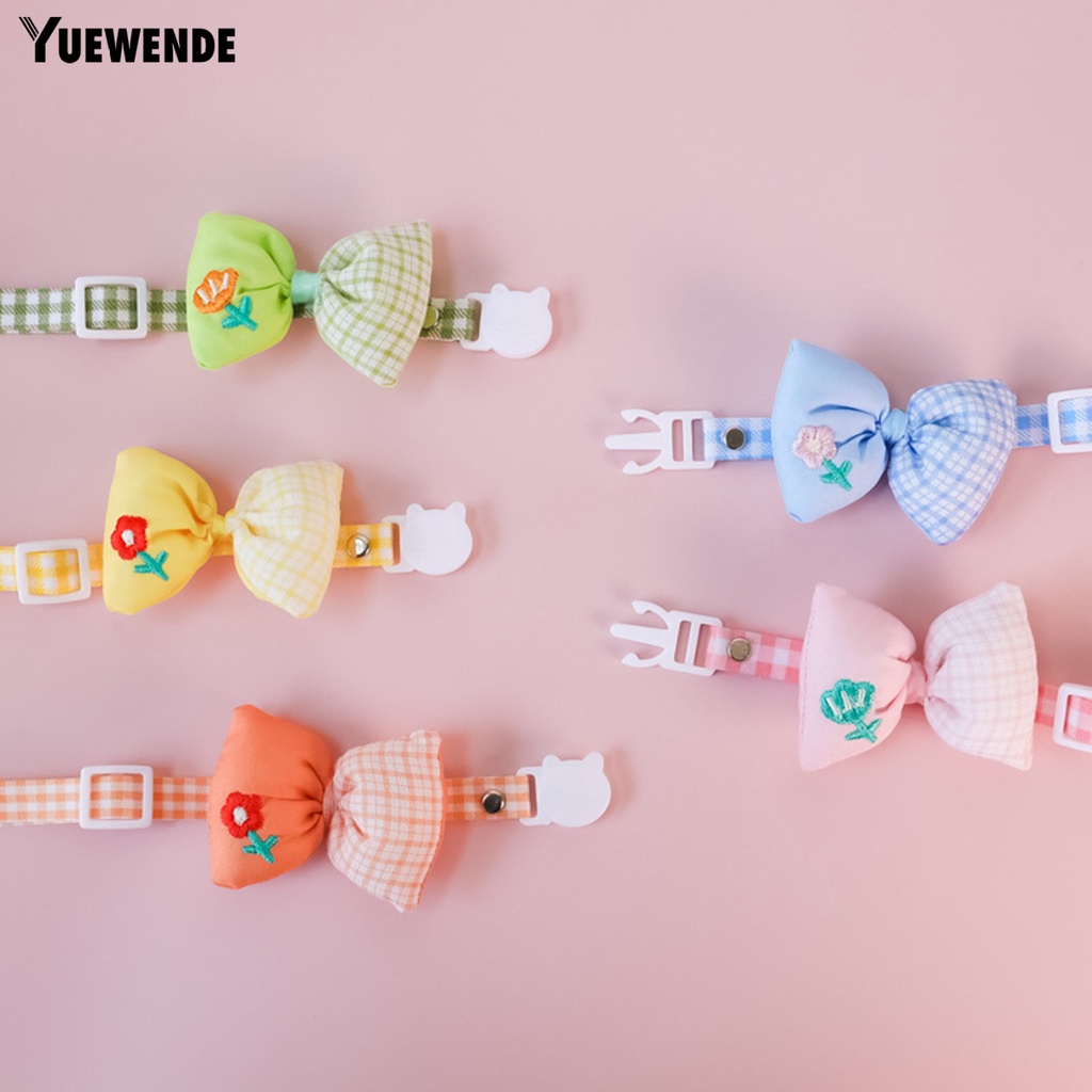 Vòng Cổ Thêu Hoa YR.T Có Thể Điều Chỉnh Cho Thú Cưng