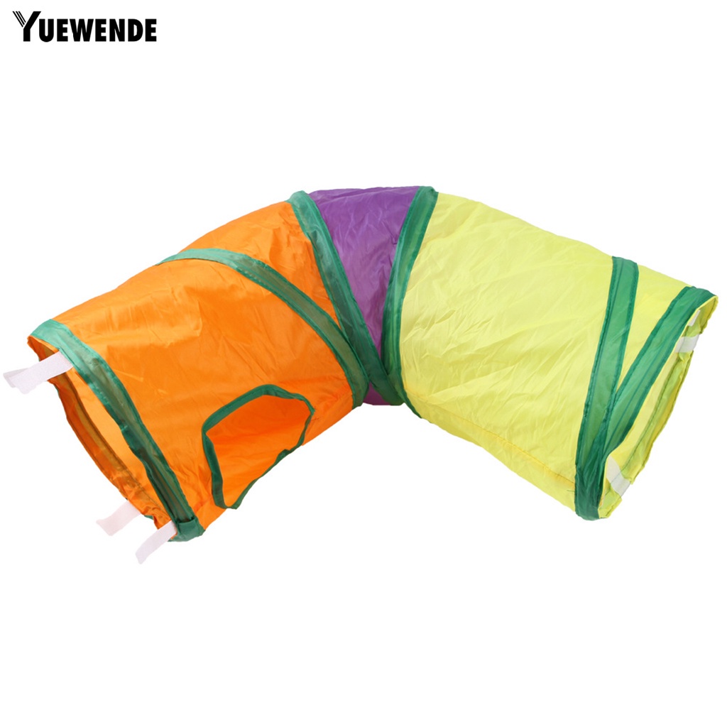 Yr.t Túi Ngủ Kênh Lớn Nhiều Màu Sắc Cầu Vồng Chống Trầy Xước Dễ Dàng Lưu Trữ Có Thể Gập Lại Cho Thú Cưng