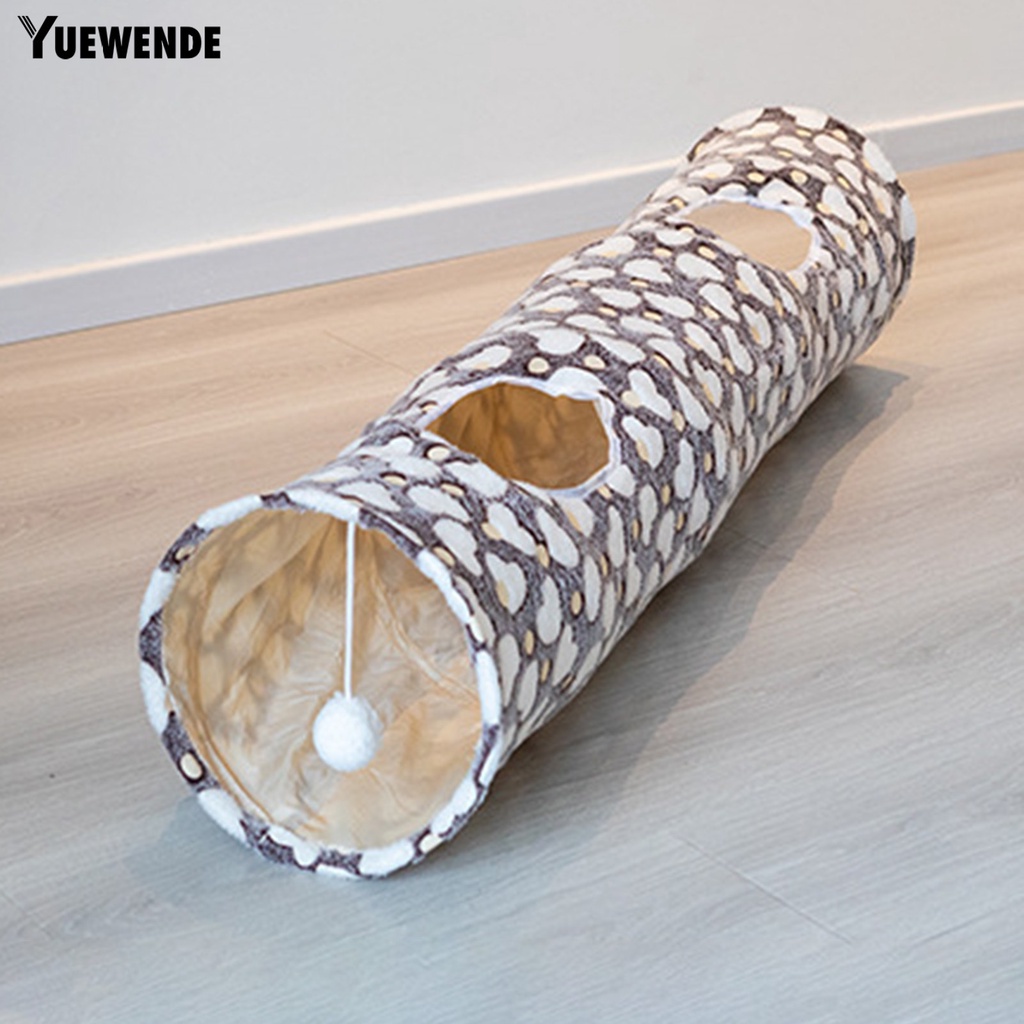 Đường Hầm Mềm Mại In Họa Tiết Trăng Sao Dạ Quang Có Bóng Lông Cho Mèo Cưng