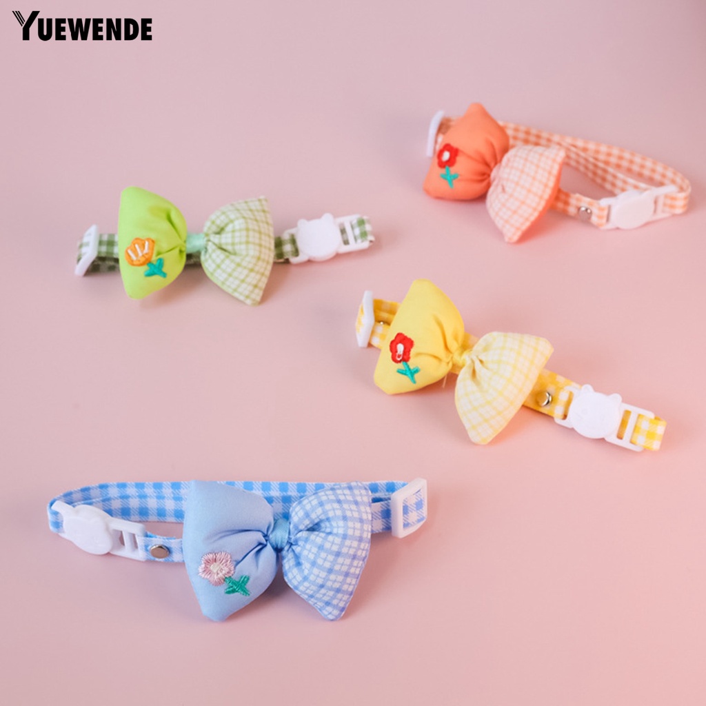 Vòng Cổ Thêu Hoa YR.T Có Thể Điều Chỉnh Cho Thú Cưng