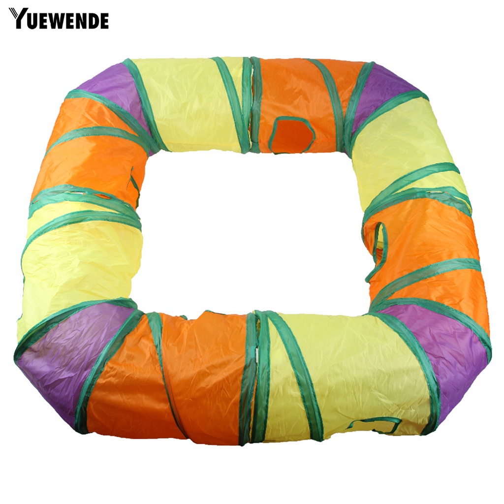 Yr.t Túi Ngủ Kênh Lớn Nhiều Màu Sắc Cầu Vồng Chống Trầy Xước Dễ Dàng Lưu Trữ Có Thể Gập Lại Cho Thú Cưng