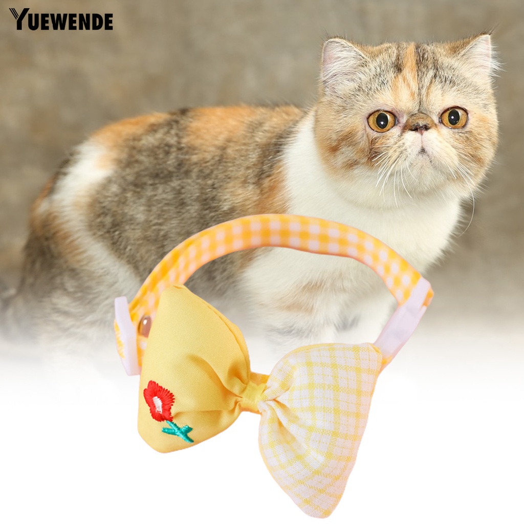 Vòng Cổ Thêu Hoa YR.T Có Thể Điều Chỉnh Cho Thú Cưng