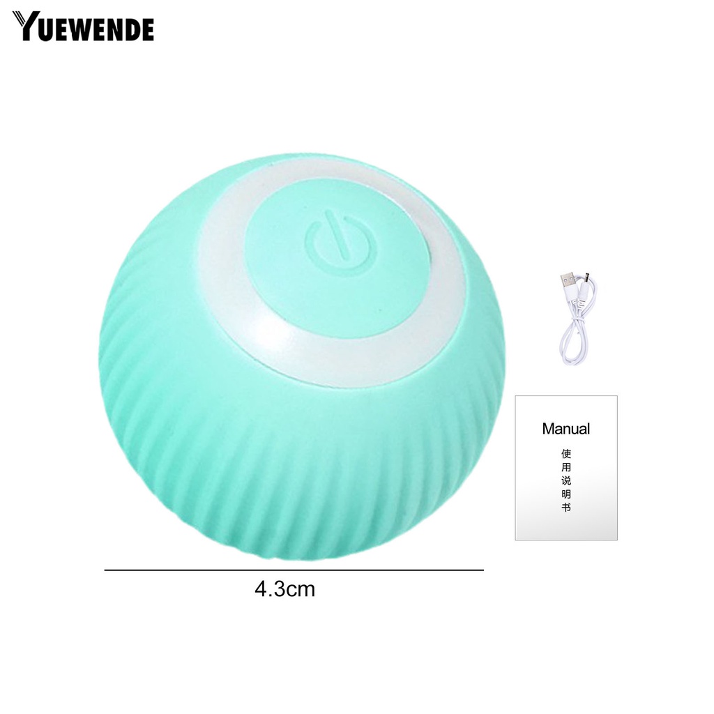 Đồ Chơi Bóng Lăn Điện Tử Thông Minh Có Cổng Sạc USB Cho Mèo Cưng 1 #