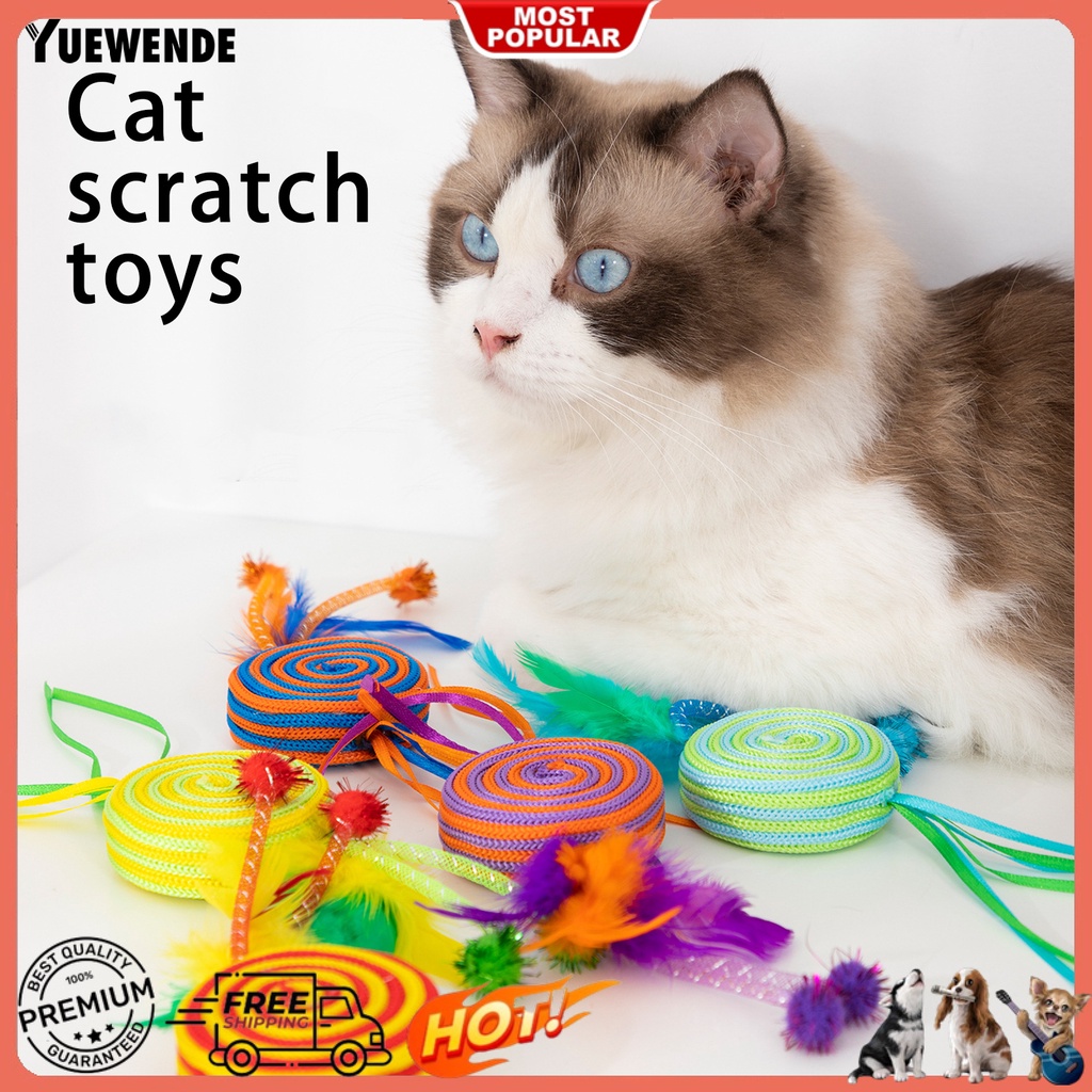 Cây Kẹo Que Nổi Nhiều Màu Sắc Chống Cắn Vui Nhộn Cho Mèo Cưng