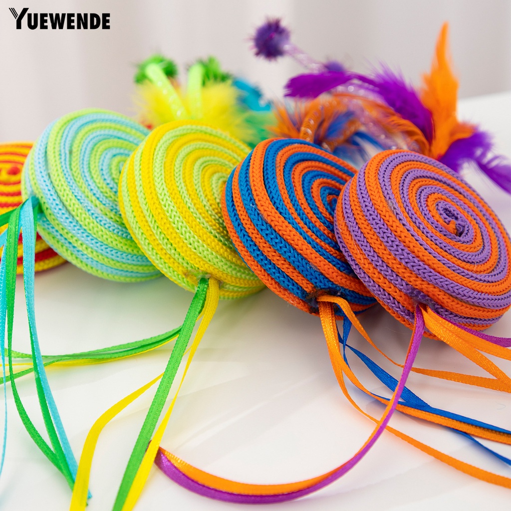 Cây Kẹo Que Nổi Nhiều Màu Sắc Chống Cắn Vui Nhộn Cho Mèo Cưng