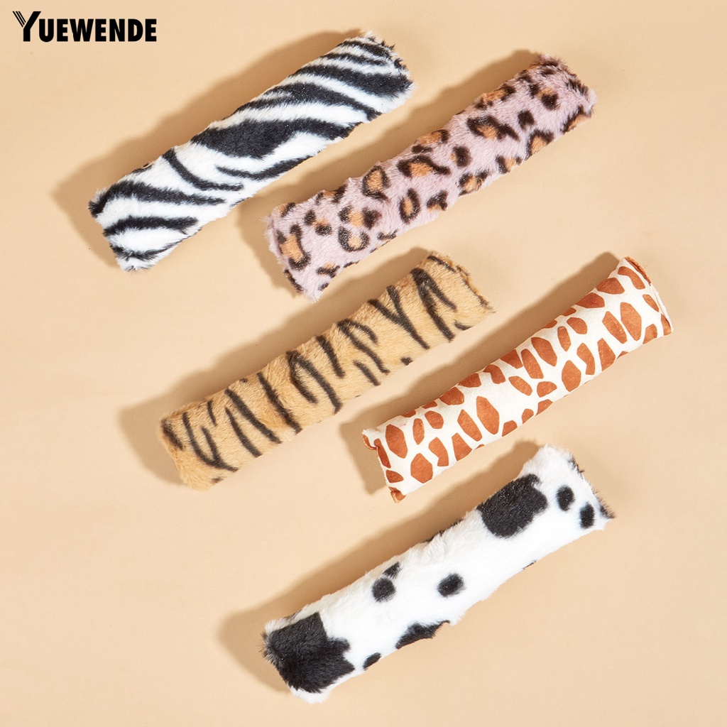 Đồ Chơi Nhồi Bông Mềm Mại Chống Cắn in Họa Tiết Da Báo Cho Mèo Cưng YR.T Cozy