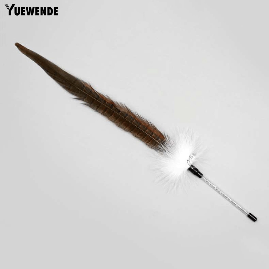 Gậy Trêu Mèo Đính Lông Vũ Tự Nhiên Quyến Rũ