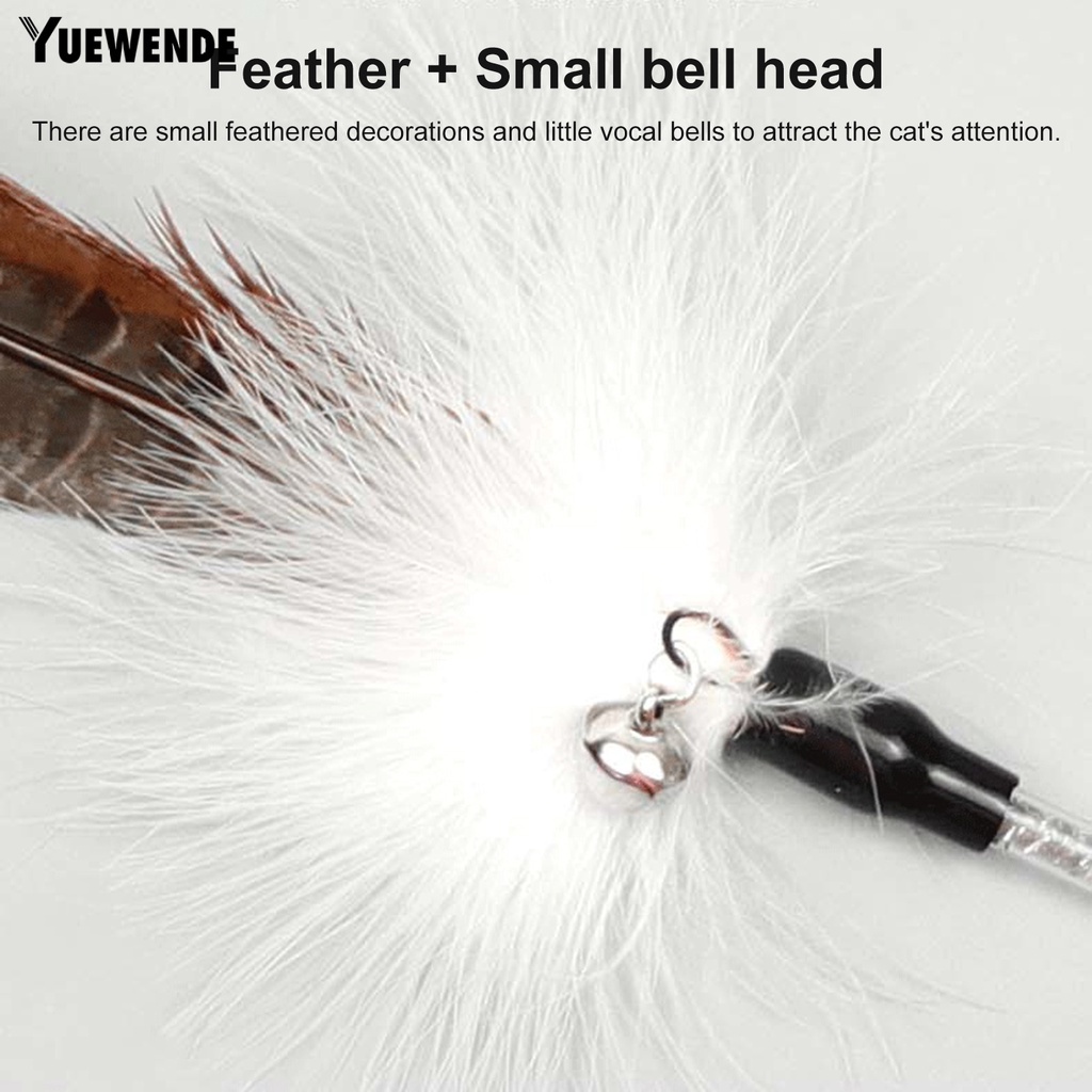 Gậy Trêu Mèo Đính Lông Vũ Tự Nhiên Quyến Rũ