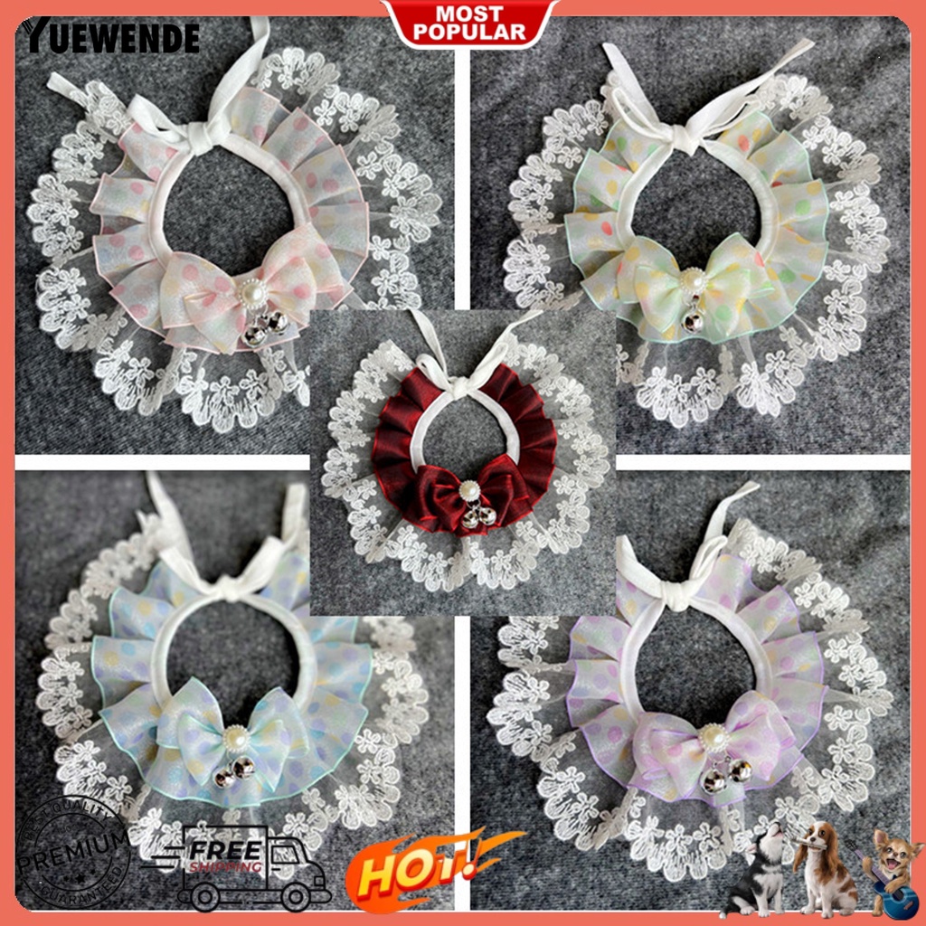 1 Bộ Khăn Yếm Đính Ngọc Trai Giả Mềm Mại Dành Cho Thú Cưng