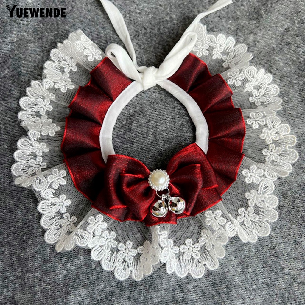 1 Bộ Khăn Yếm Đính Ngọc Trai Giả Mềm Mại Dành Cho Thú Cưng