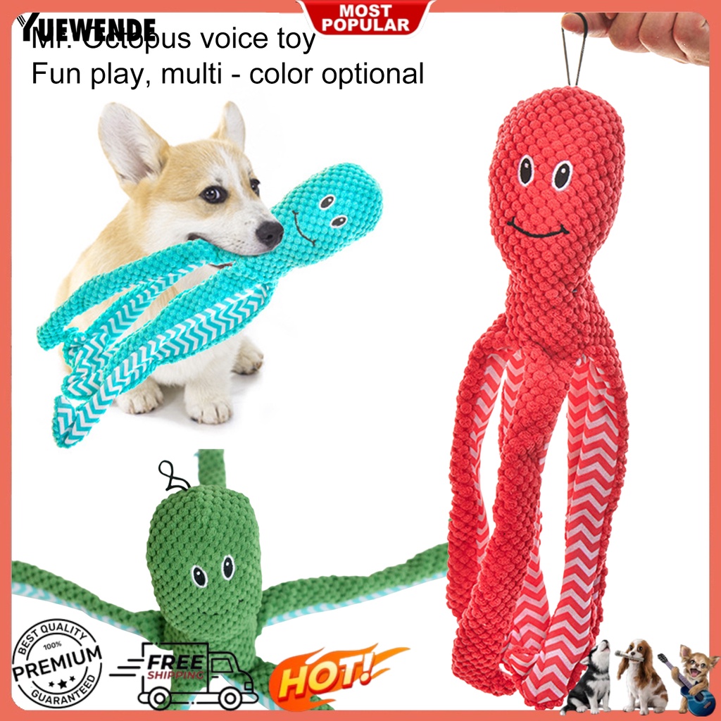 Đồ Chơi Hình Bạch Tuộc Hoạt Hình Mềm Mại Chống Cắn Cho Thú Cưng