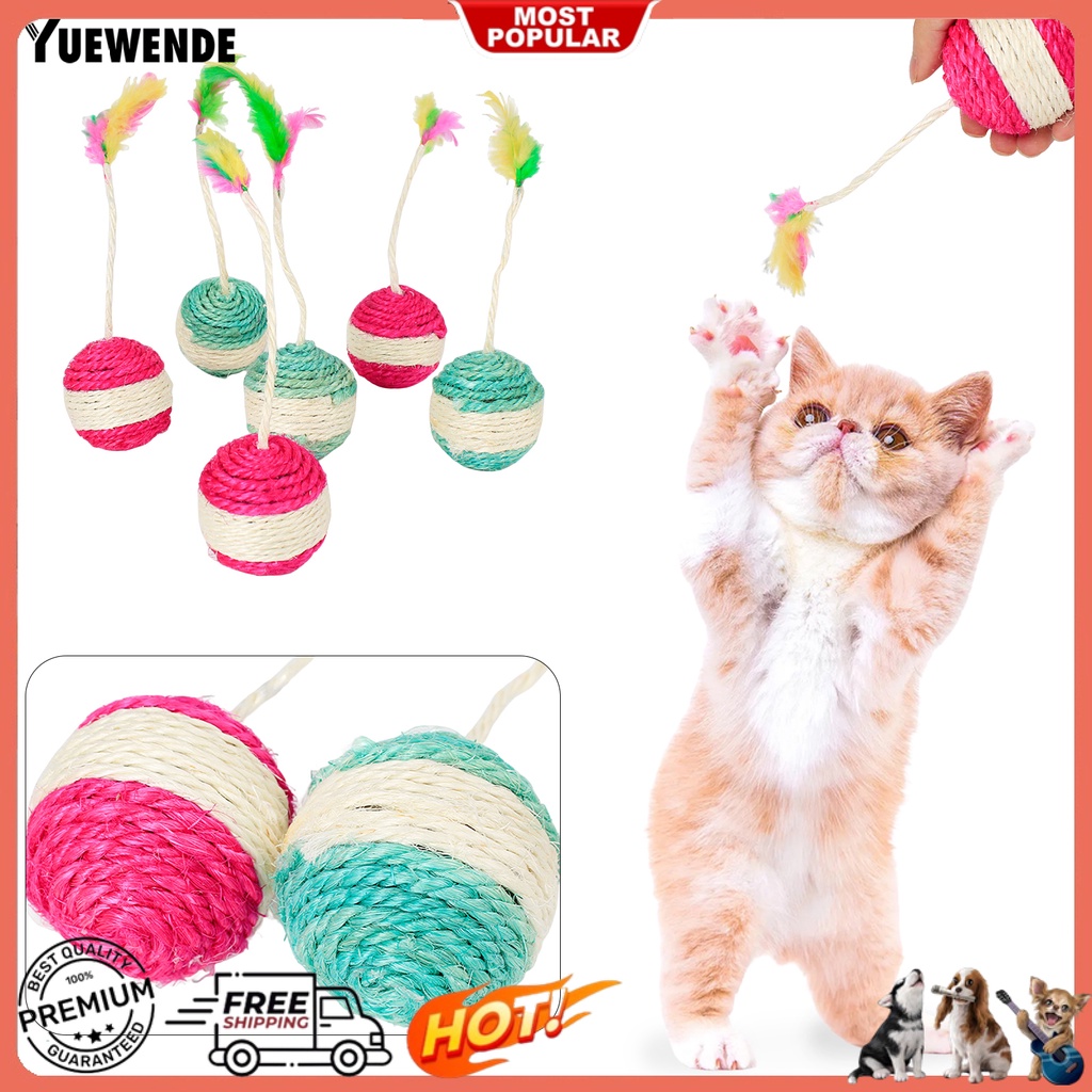 Bóng Lông Vũ Tự Nhiên Bắt Mắt Cho Mèo Cưng