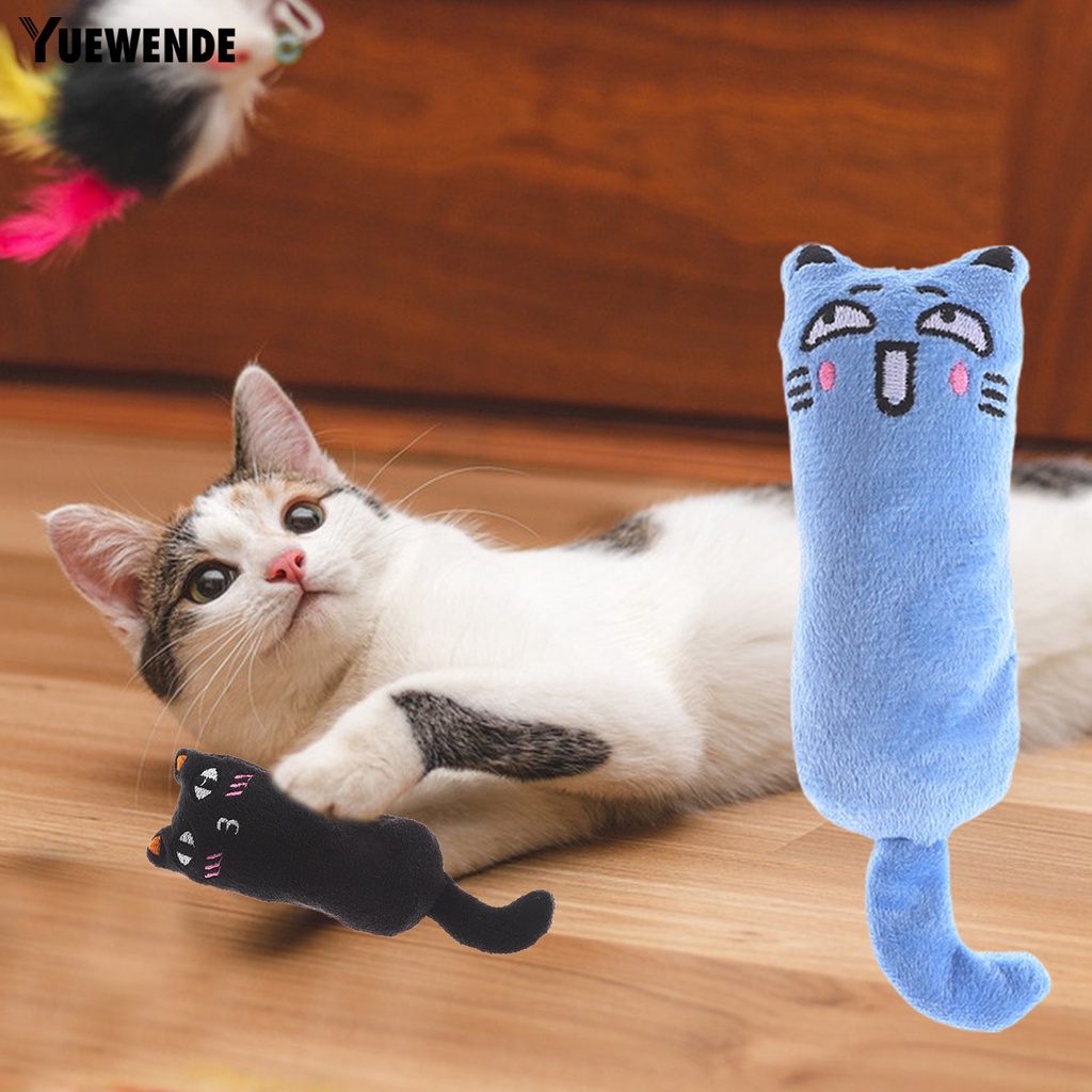 Giấy Đồ Chơi Phủ Lông Phát Ra Âm Thanh Hình Động Vật Chống Cắn Làm Sạch Răng Dành Cho Mèo Cưng