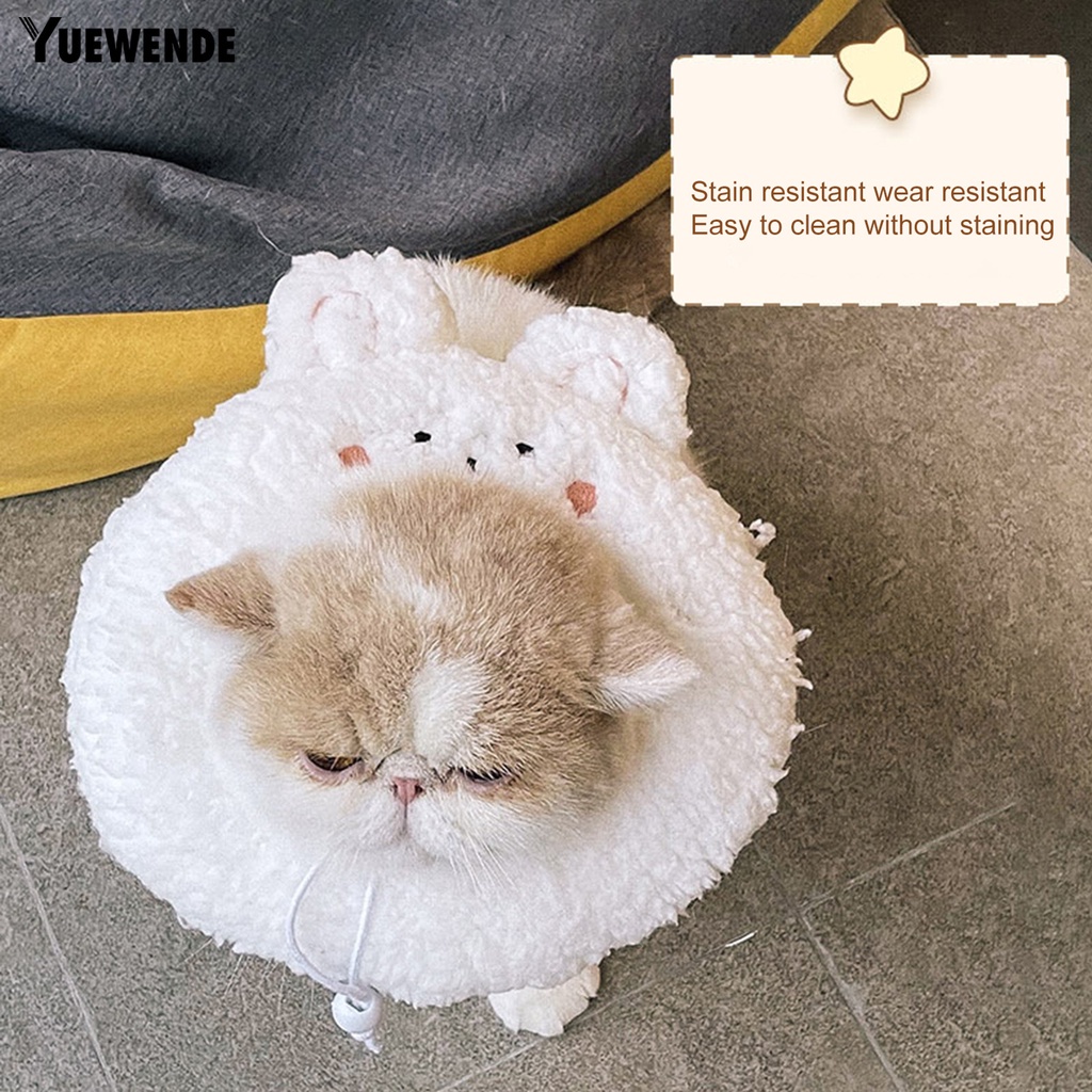 Yr.t Vòng Cổ Nylon Siêu Mềm Chống Mài Mòn Bảo Vệ Vết Thương Cho Mèo Cưng Trong Nhà