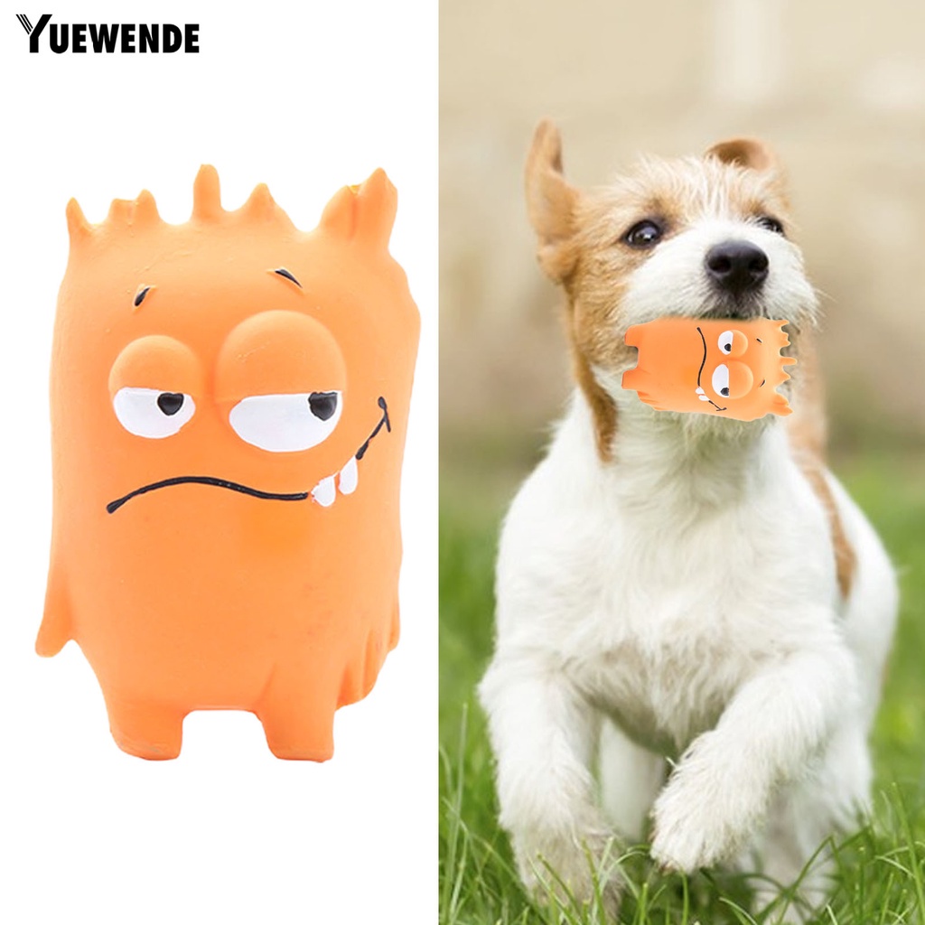 Đồ Chơi Nhai Gặm Tương Tác Với Thiết Kế Mắt to Dễ Thương Kèm Bóng Lông Cho Thú Cưng