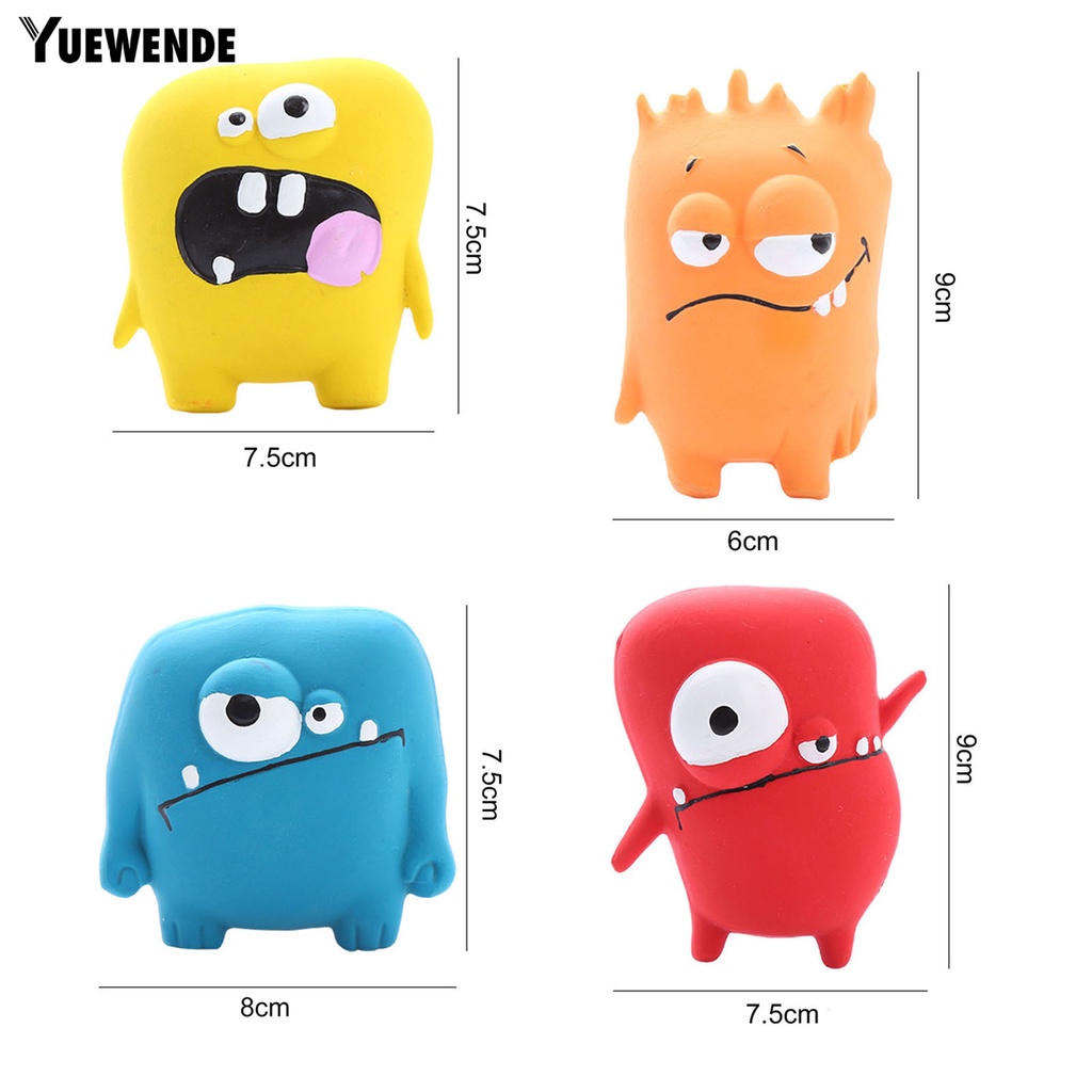 Đồ Chơi Nhai Gặm Tương Tác Với Thiết Kế Mắt to Dễ Thương Kèm Bóng Lông Cho Thú Cưng