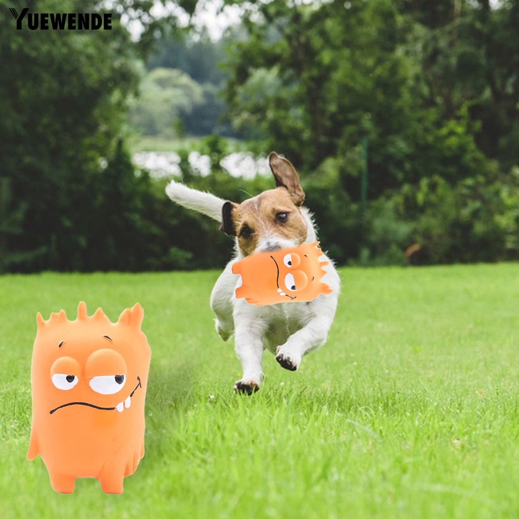 Đồ Chơi Nhai Gặm Tương Tác Với Thiết Kế Mắt to Dễ Thương Kèm Bóng Lông Cho Thú Cưng