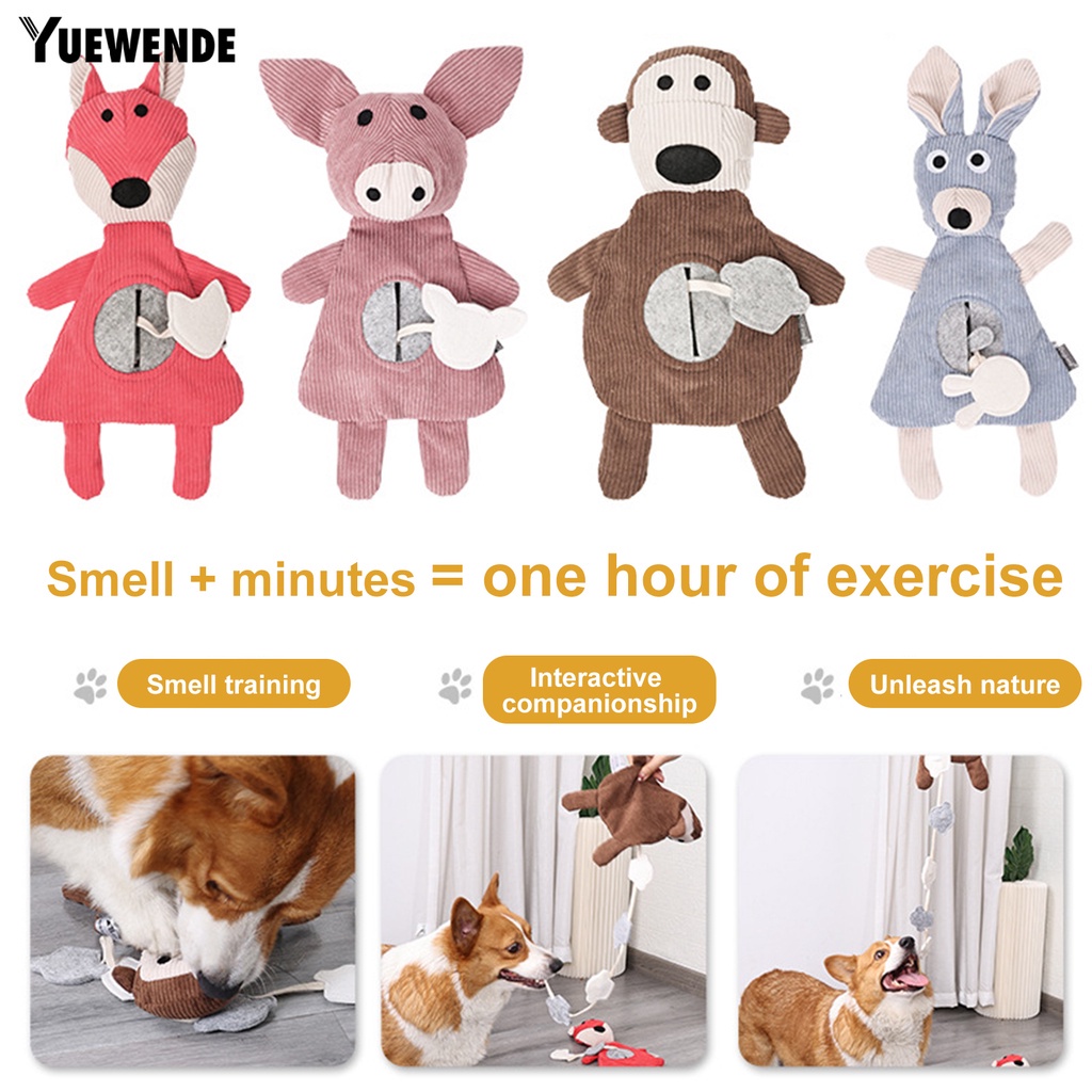 Đồ Chơi Nhai Gặm Tương Tác Với Thiết Kế Động Vật Dễ Thương Giúp Huấn Luyện Thú Cưng