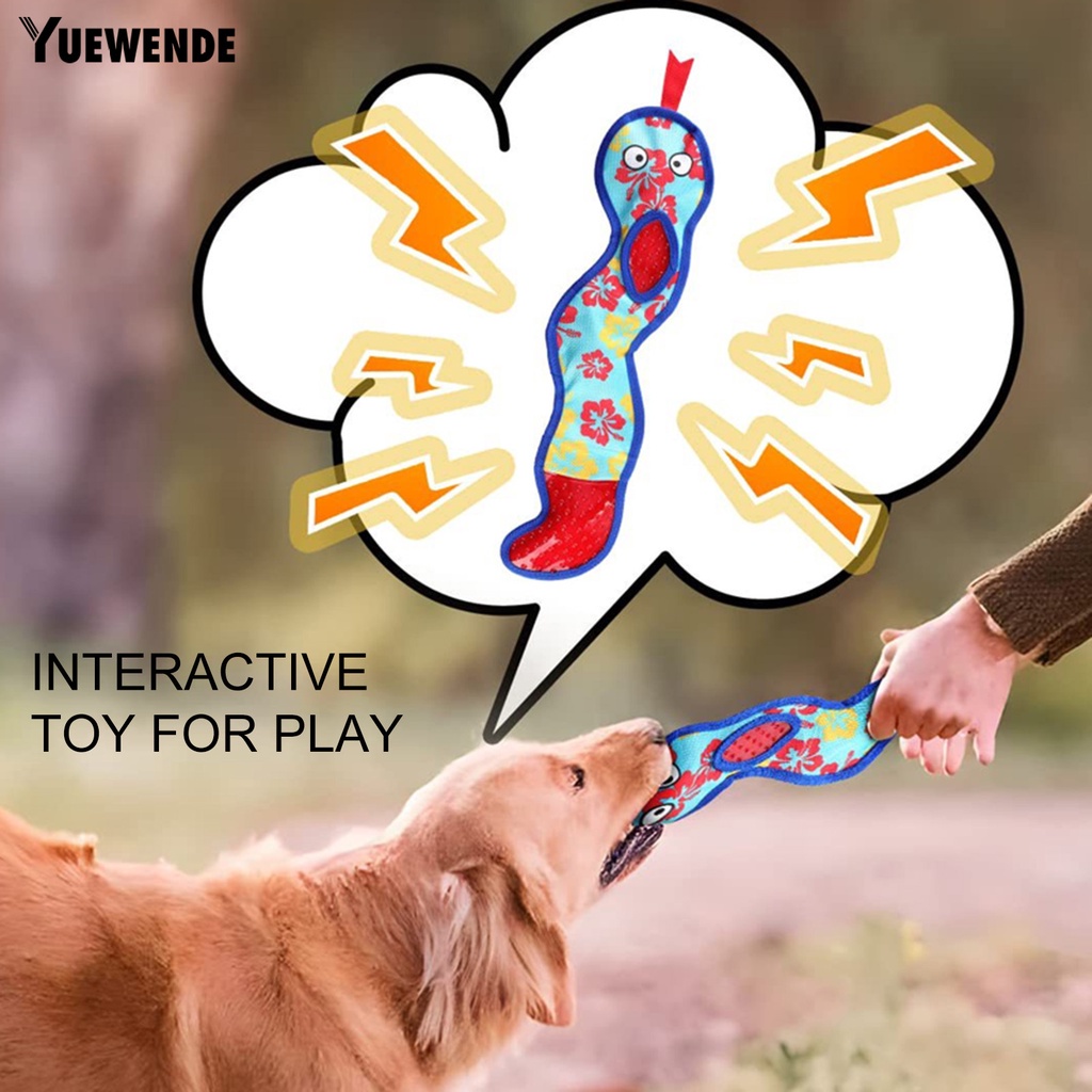 Đồ Chơi Mềm Hình Rắn Chống Cắn Phát Ra Âm Thanh Vui Nhộn Cho Thú Cưng