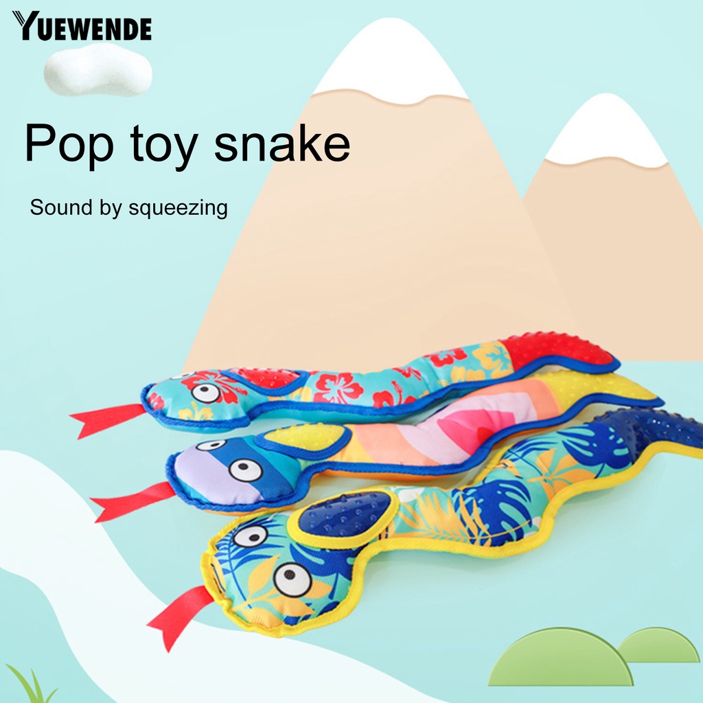 Đồ Chơi Mềm Hình Rắn Chống Cắn Phát Ra Âm Thanh Vui Nhộn Cho Thú Cưng