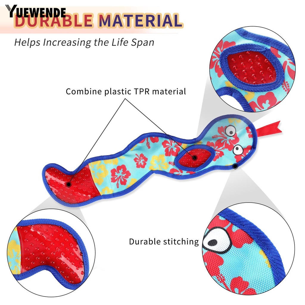 Đồ Chơi Mềm Hình Rắn Chống Cắn Phát Ra Âm Thanh Vui Nhộn Cho Thú Cưng