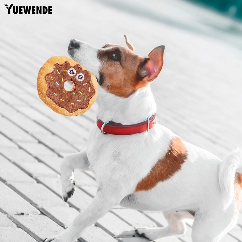 Đồ Chơi Nhồi Bông Hình Bánh Donut Giảm Căng Thẳng Cho Thú Cưng