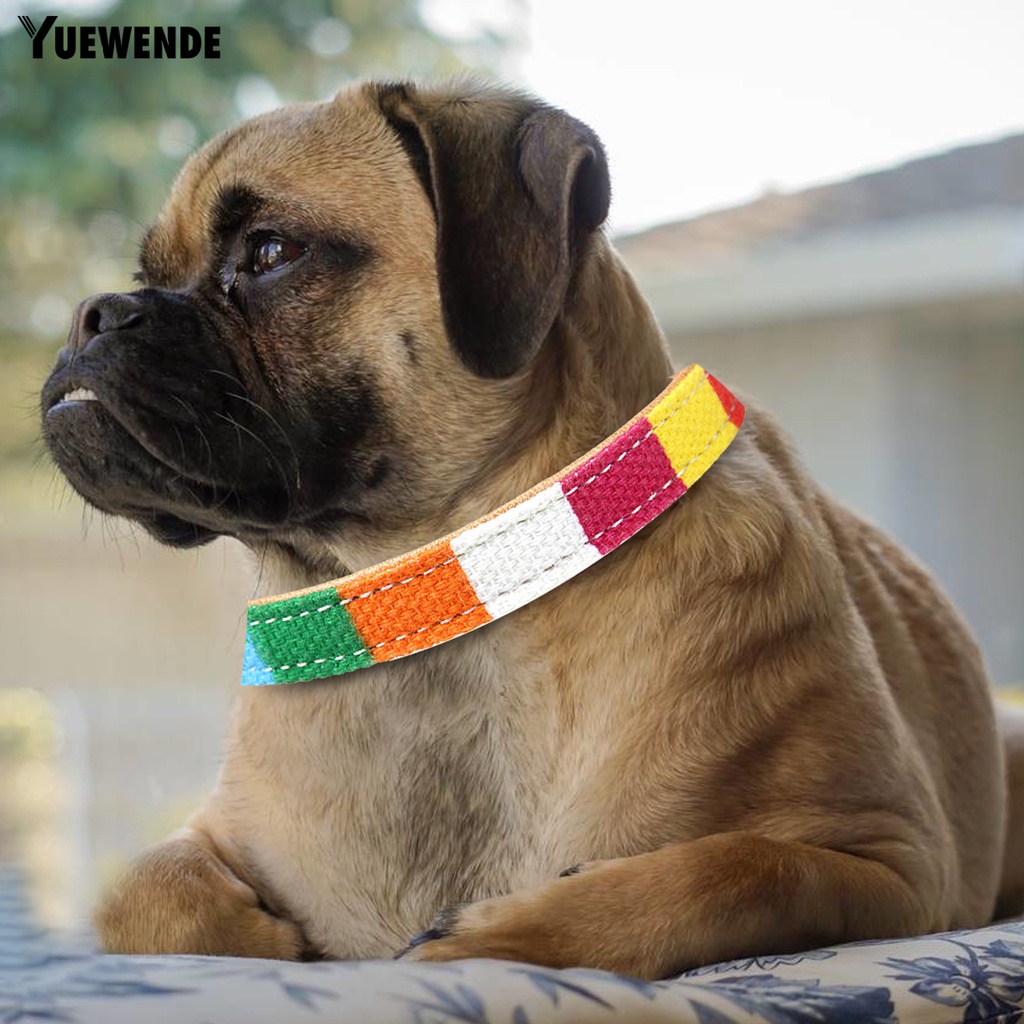 Vòng Cổ YR.T Họa Tiết Nhiều Màu Có Thể Điều Chỉnh Kích Thước Cho Thú Cưng