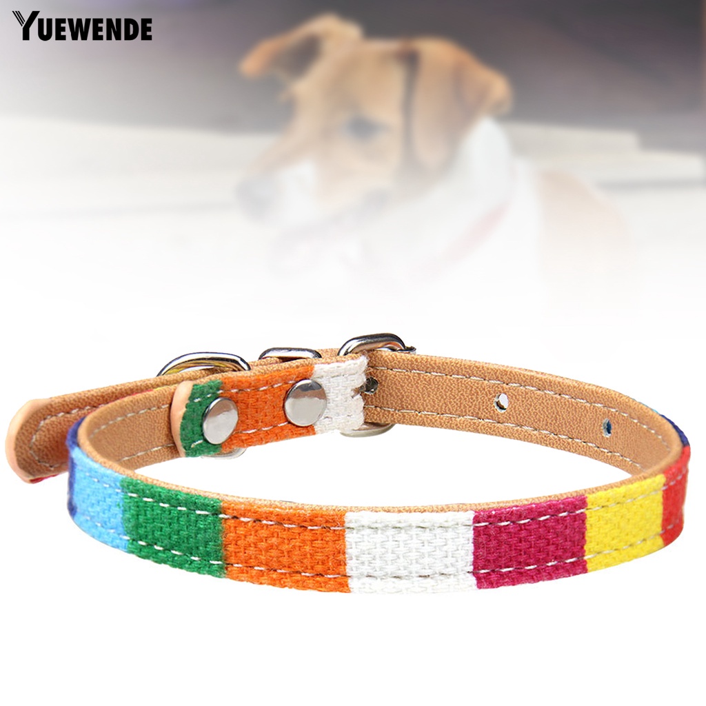 Vòng Cổ YR.T Họa Tiết Nhiều Màu Có Thể Điều Chỉnh Kích Thước Cho Thú Cưng