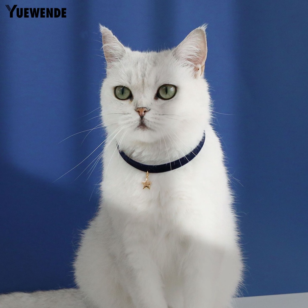 Vòng Cổ Bằng Nhung Mini Hình Ngôi Sao Chống Mài Mòn Có Thể Điều Chỉnh Cho Thú Cưng