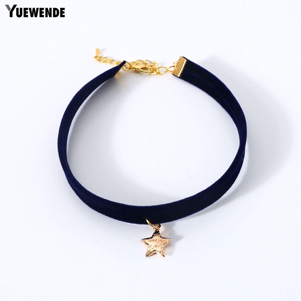 Vòng Cổ Bằng Nhung Mini Hình Ngôi Sao Chống Mài Mòn Có Thể Điều Chỉnh Cho Thú Cưng