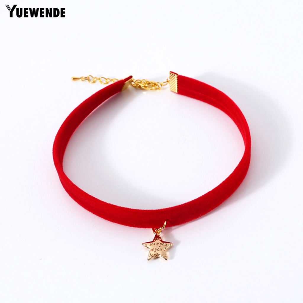 Vòng Cổ Bằng Nhung Mini Hình Ngôi Sao Chống Mài Mòn Có Thể Điều Chỉnh Cho Thú Cưng