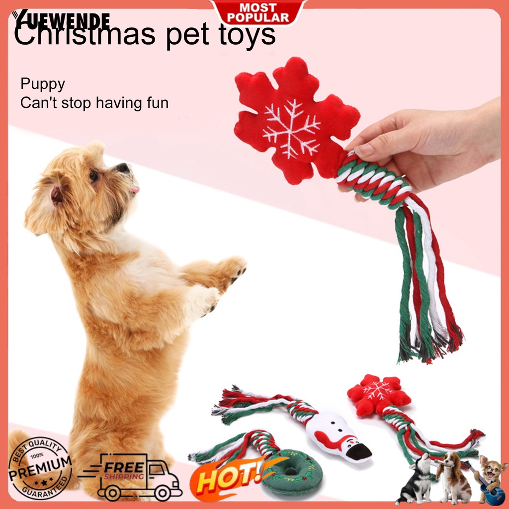 Yr.t Đồ Chơi Dây Thừng Thắt Nút Hoạt Hình Bằng Vải Cotton Mềm Chống Mài Mòn Làm Sạch Răng Dành Cho Cún Cưng