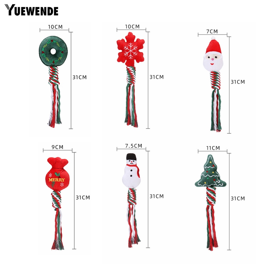 Yr.t Đồ Chơi Dây Thừng Thắt Nút Hoạt Hình Bằng Vải Cotton Mềm Chống Mài Mòn Làm Sạch Răng Dành Cho Cún Cưng