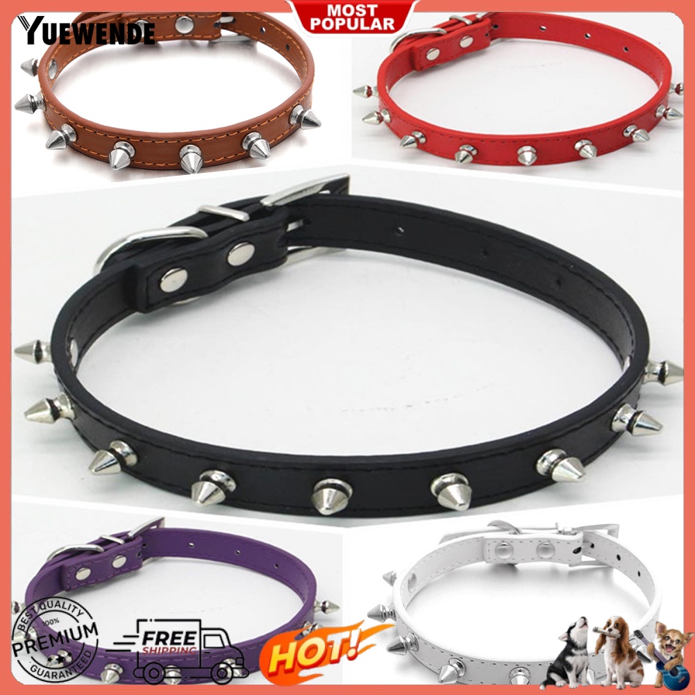 Vòng Cổ Đinh BằNg Da ThờI Trang Cho Thú Cưng
