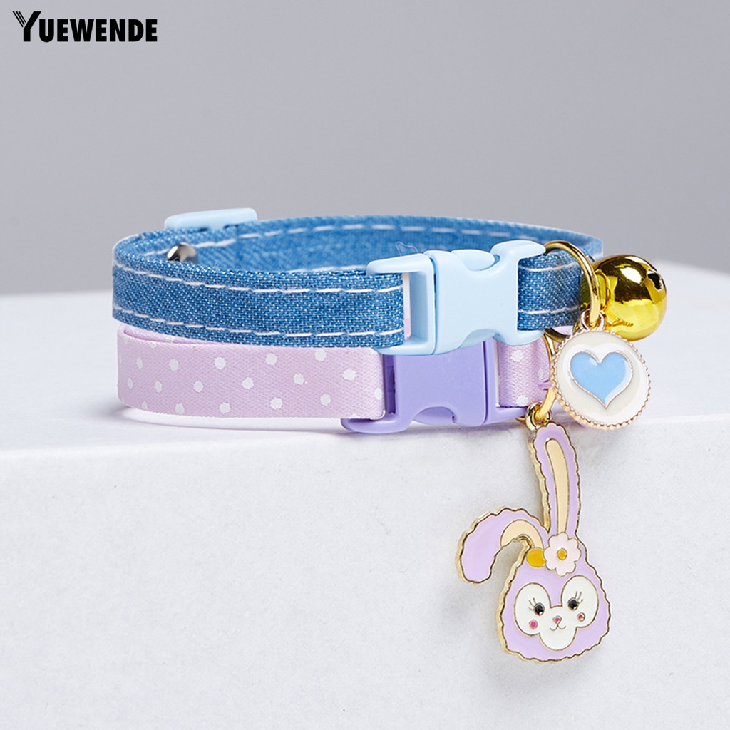 Yr.t Dây Đeo Cổ Bằng Polyester Chống Rách Dễ Điều Chỉnh Trang Trí Vòng Cổ Thú Cưng Phong Cách Hoạt Hình