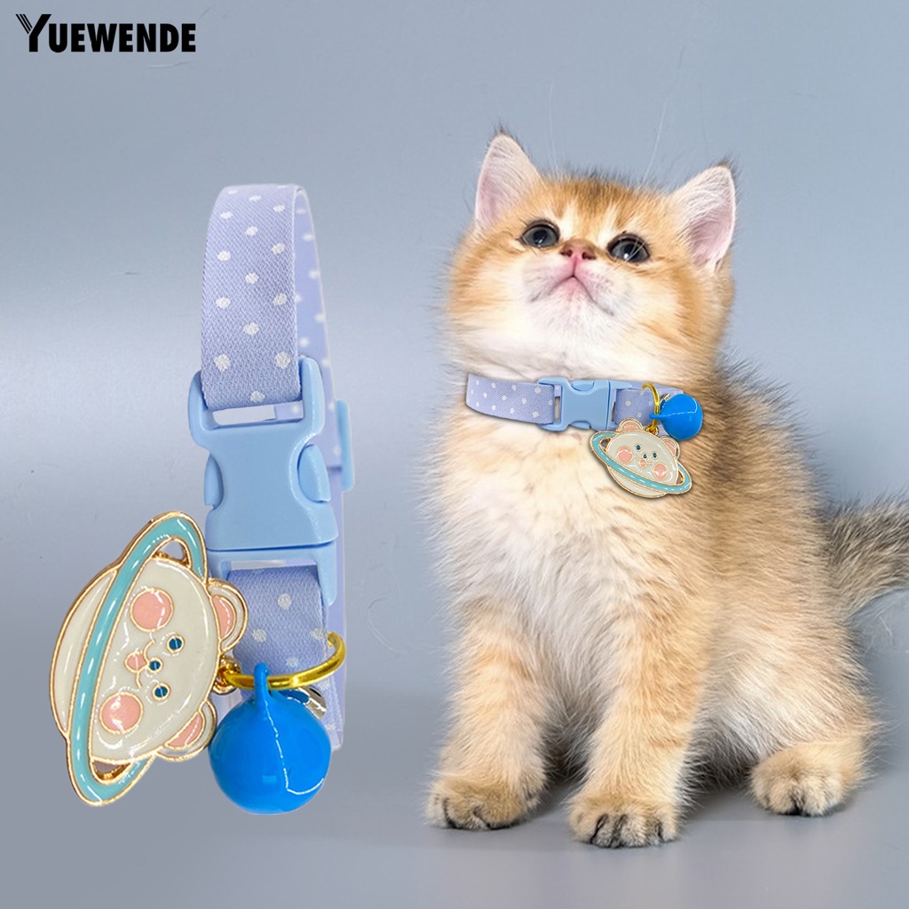 Yr.t Dây Đeo Cổ Bằng Polyester Chống Rách Dễ Điều Chỉnh Trang Trí Vòng Cổ Thú Cưng Phong Cách Hoạt Hình