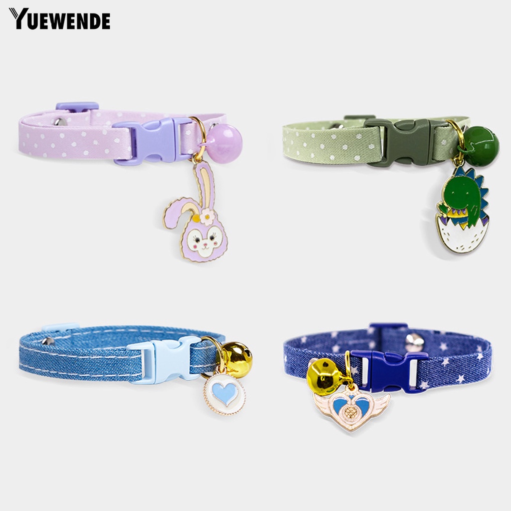 Yr.t Dây Đeo Cổ Bằng Polyester Chống Rách Dễ Điều Chỉnh Trang Trí Vòng Cổ Thú Cưng Phong Cách Hoạt Hình