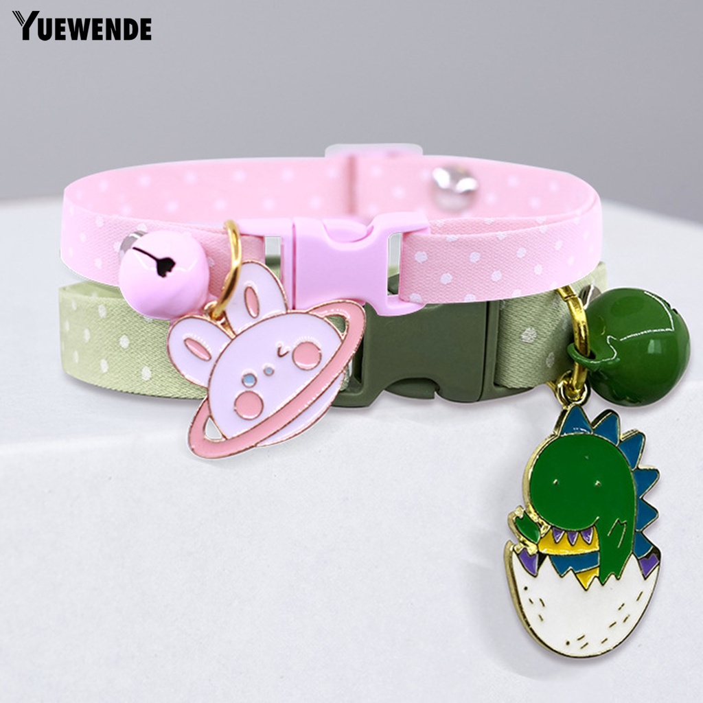 Yr.t Dây Đeo Cổ Bằng Polyester Chống Rách Dễ Điều Chỉnh Trang Trí Vòng Cổ Thú Cưng Phong Cách Hoạt Hình