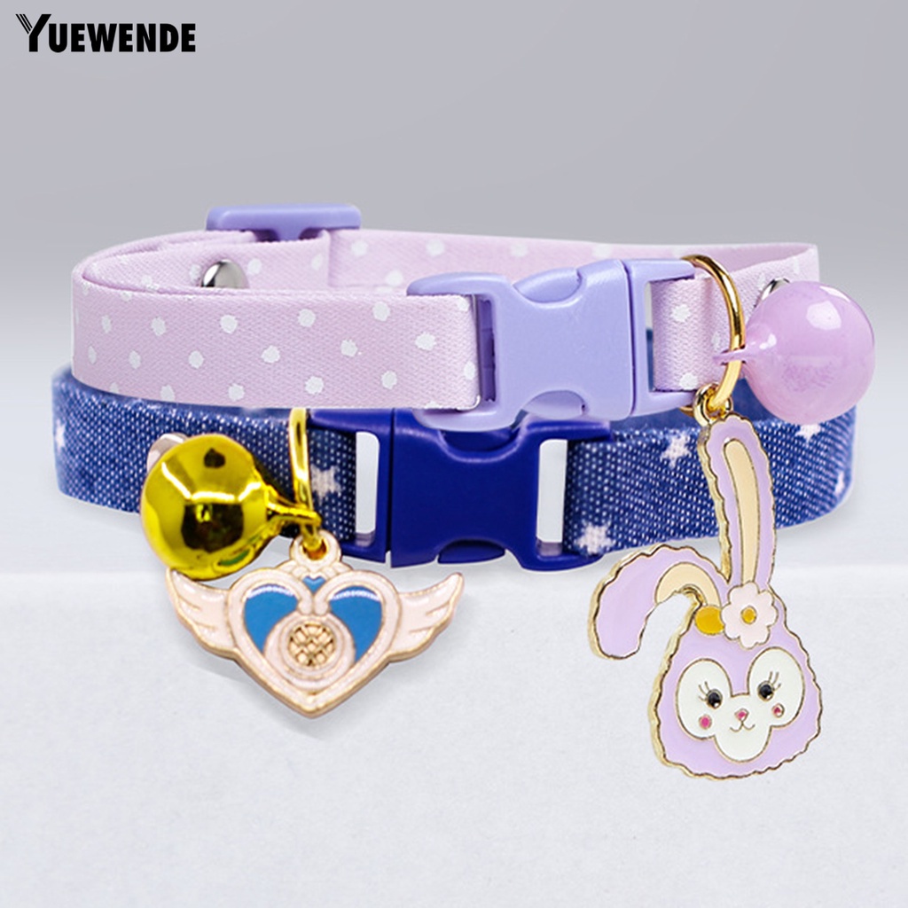 Yr.t Dây Đeo Cổ Bằng Polyester Chống Rách Dễ Điều Chỉnh Trang Trí Vòng Cổ Thú Cưng Phong Cách Hoạt Hình