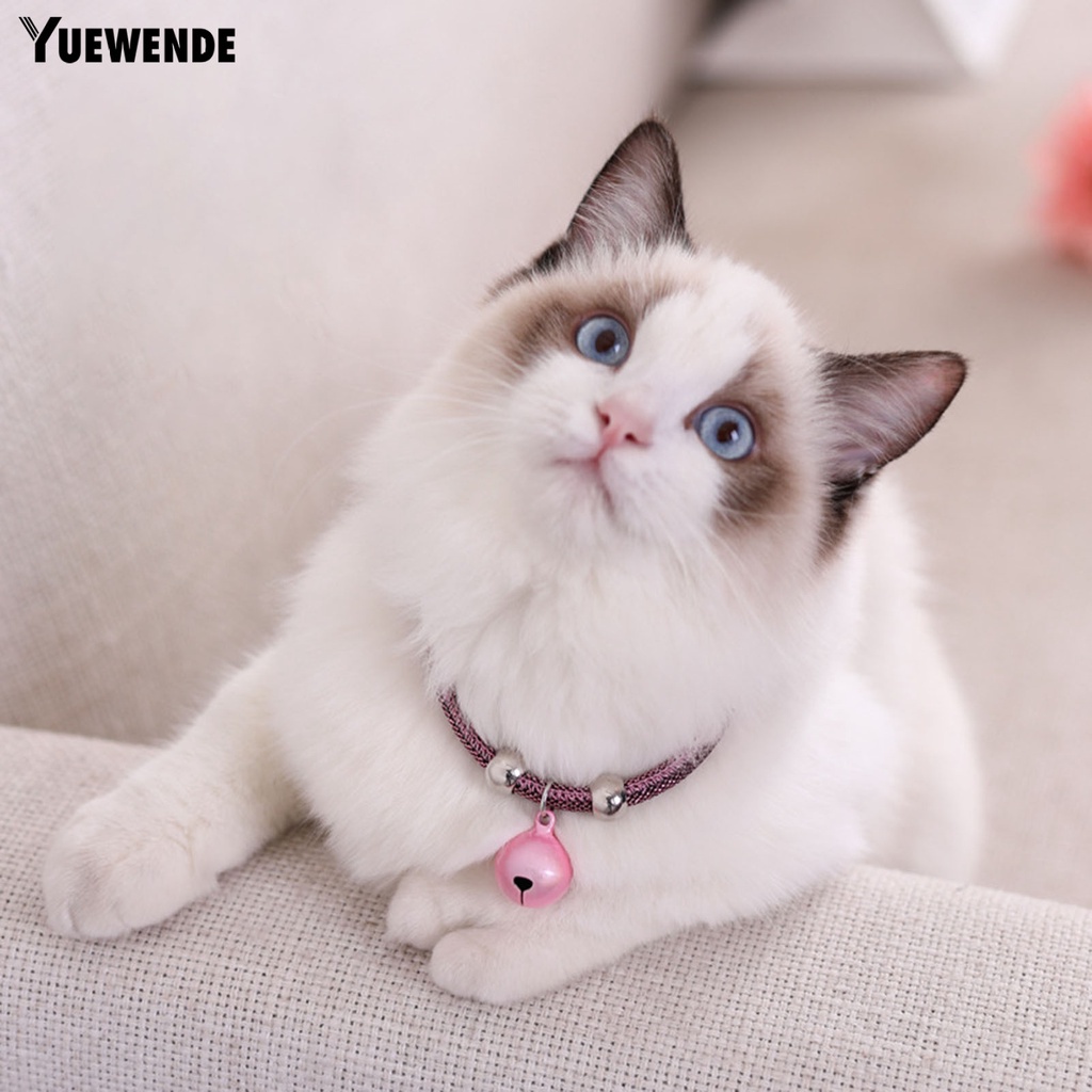 Vòng Cổ Giả Da Trang Trí Chuông Có Thể Điều Chỉnh Cho Thú Cưng