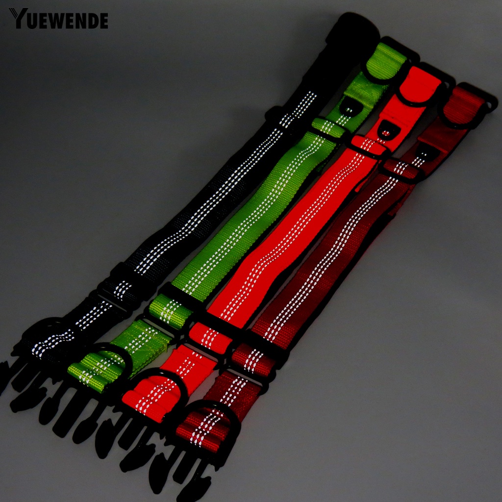 Vòng Cổ Chữ D Đôi Bằng Nilon Phản Quang Tùy Chỉnh Kích Thước Cho Thú Cưng Cỡ Vừa / Lớn