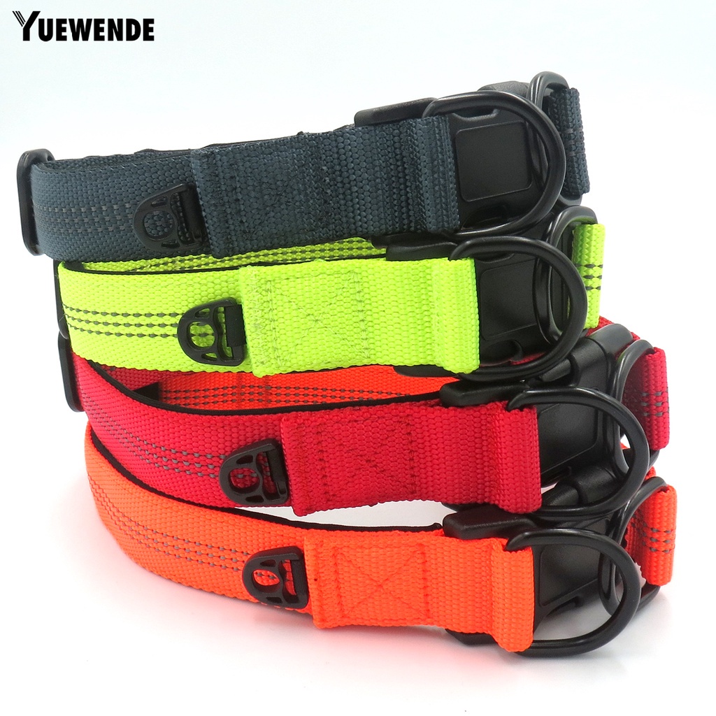 Vòng Cổ Chữ D Đôi Bằng Nilon Phản Quang Tùy Chỉnh Kích Thước Cho Thú Cưng Cỡ Vừa / Lớn