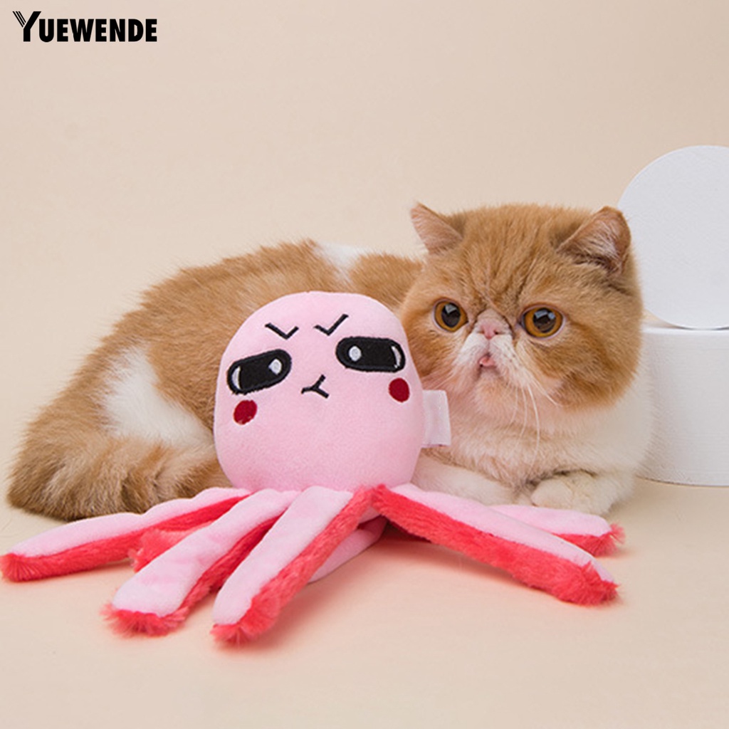 Đồ Chơi Nhồi Bông Hình Bạch Tuộc Mềm Mại Chống Cắn Giảm Căng Thẳng Dành Cho Thú Cưng