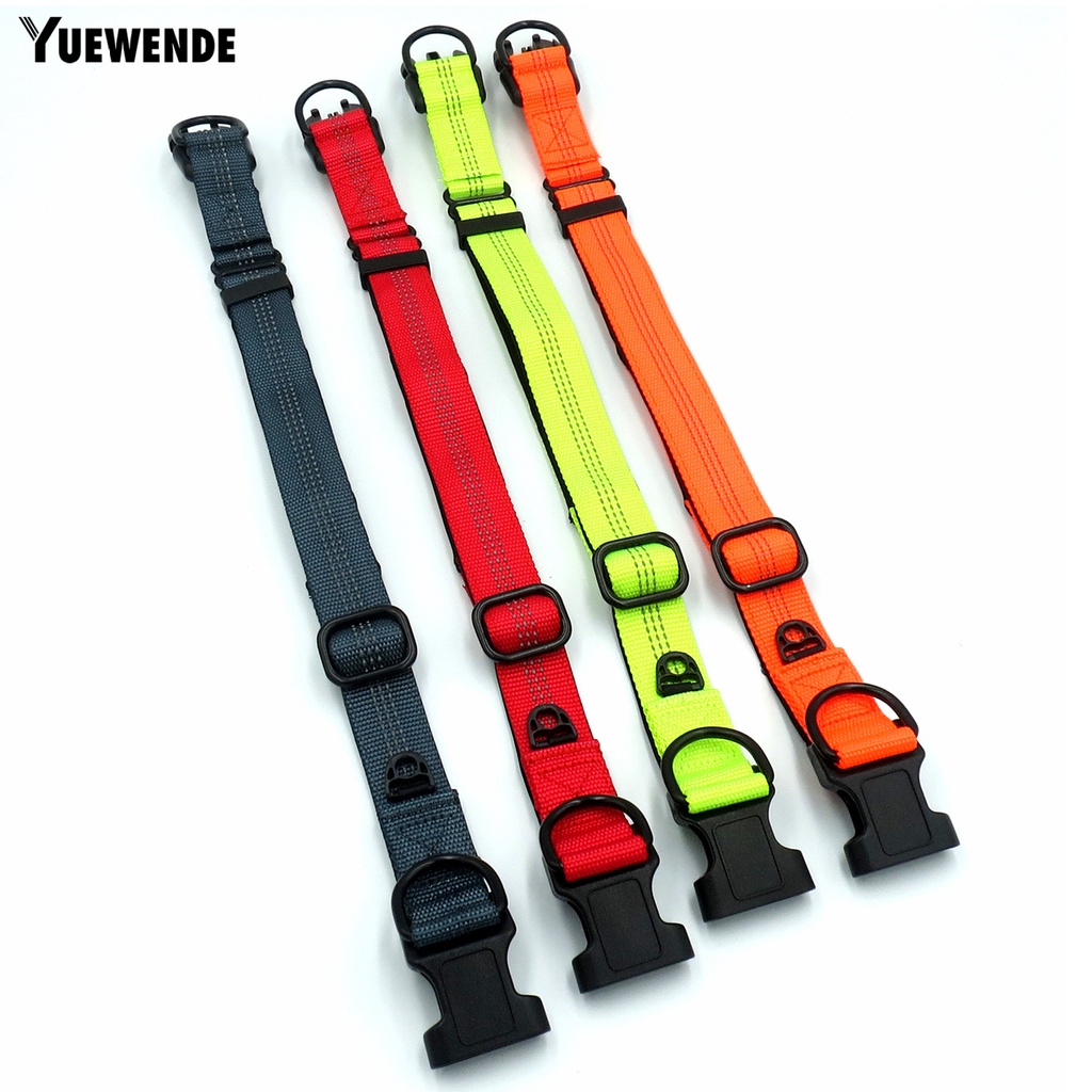 Vòng Cổ Chữ D Đôi Bằng Nilon Phản Quang Tùy Chỉnh Kích Thước Cho Thú Cưng Cỡ Vừa / Lớn