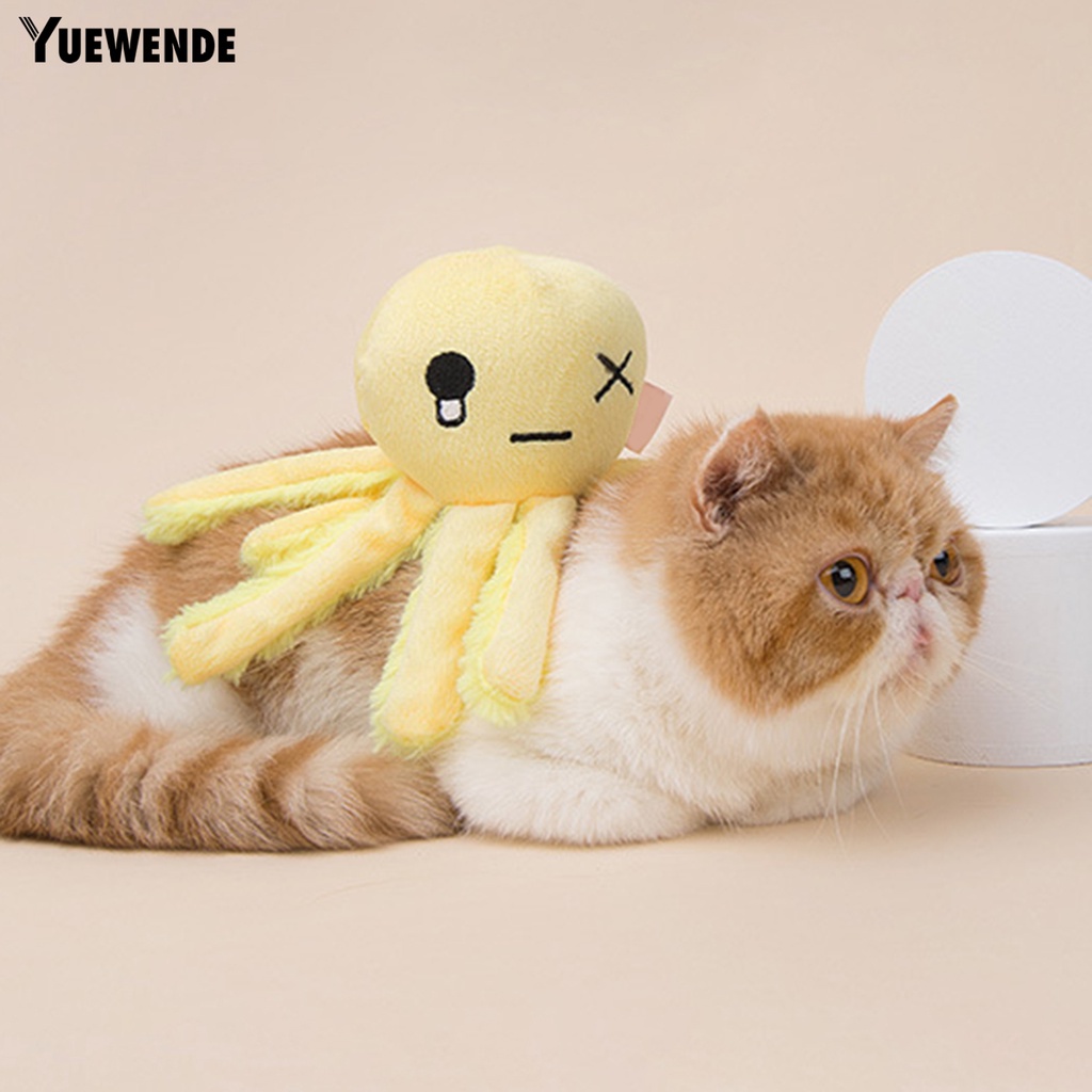 Đồ Chơi Nhồi Bông Hình Bạch Tuộc Mềm Mại Chống Cắn Giảm Căng Thẳng Dành Cho Thú Cưng