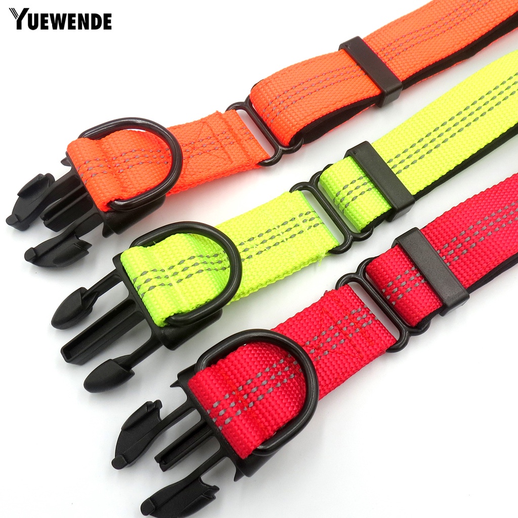 Vòng Cổ Chữ D Đôi Bằng Nilon Phản Quang Tùy Chỉnh Kích Thước Cho Thú Cưng Cỡ Vừa / Lớn