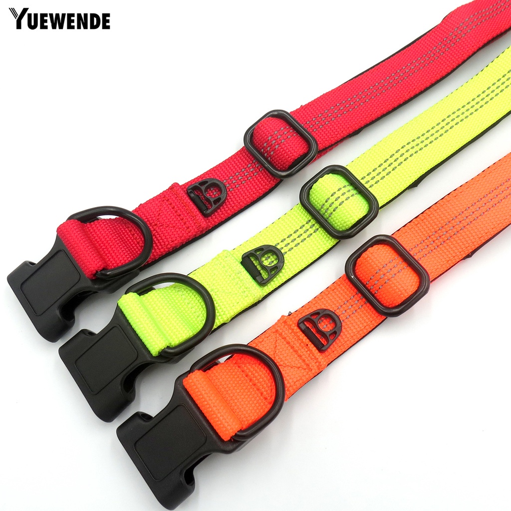 Vòng Cổ Chữ D Đôi Bằng Nilon Phản Quang Tùy Chỉnh Kích Thước Cho Thú Cưng Cỡ Vừa / Lớn