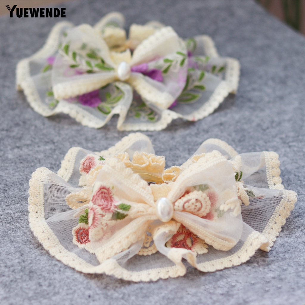 Yếm Đeo Cổ Thêu Hoa Xinh Xắn Cho Thú Cưng