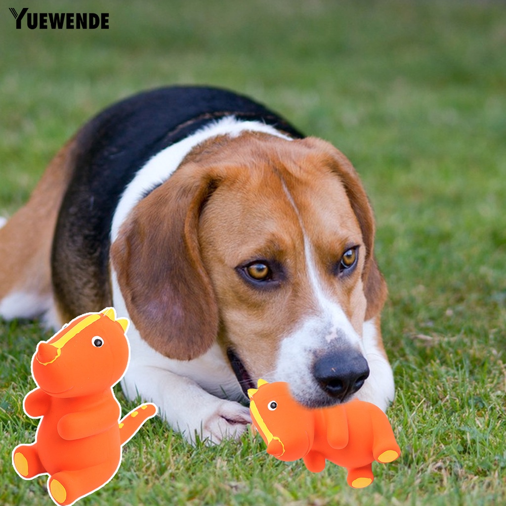 Đồ Chơi Khủng Long Hoạt Hình Bằng Tiếng Kêu Mềm Mại Chống Mài Mòn Vui Nhộn Cho Cún Cưng